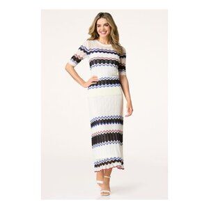 SEALED ~ Cato Zig Zag Crochet Midi Skirt